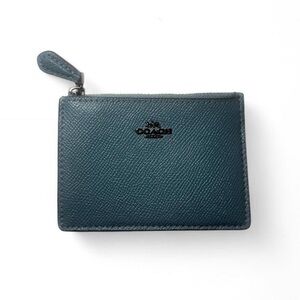 Coach Mini Skinny ID Case Wallet Blue 57841